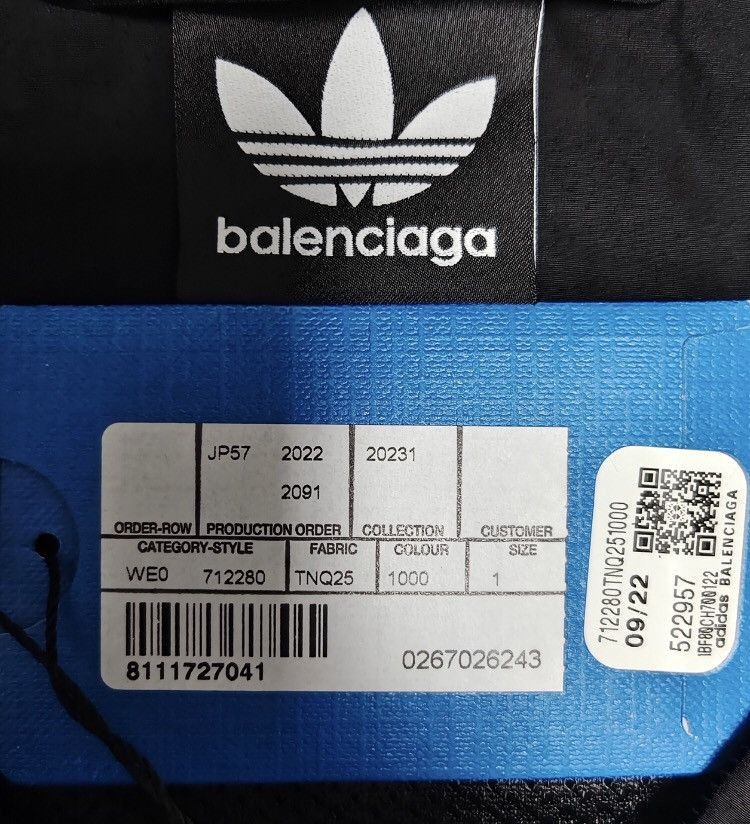 Balenciaga Balenciaga x Adidas Balenciaga 23ss jacket - DMC Size US S / EU 44-46 / 1 - 4 Thumbnail
