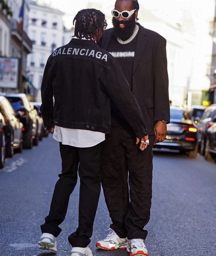 Balenciaga Balenciaga rhinestone logo denim jacket - DMC Size US M / EU 48-50 / 2 - 6 Thumbnail