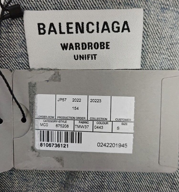 Balenciaga Balenciaga 23ss BB Monogram denim jacket - DMC Size US S / EU 44-46 / 1 - 4 Thumbnail