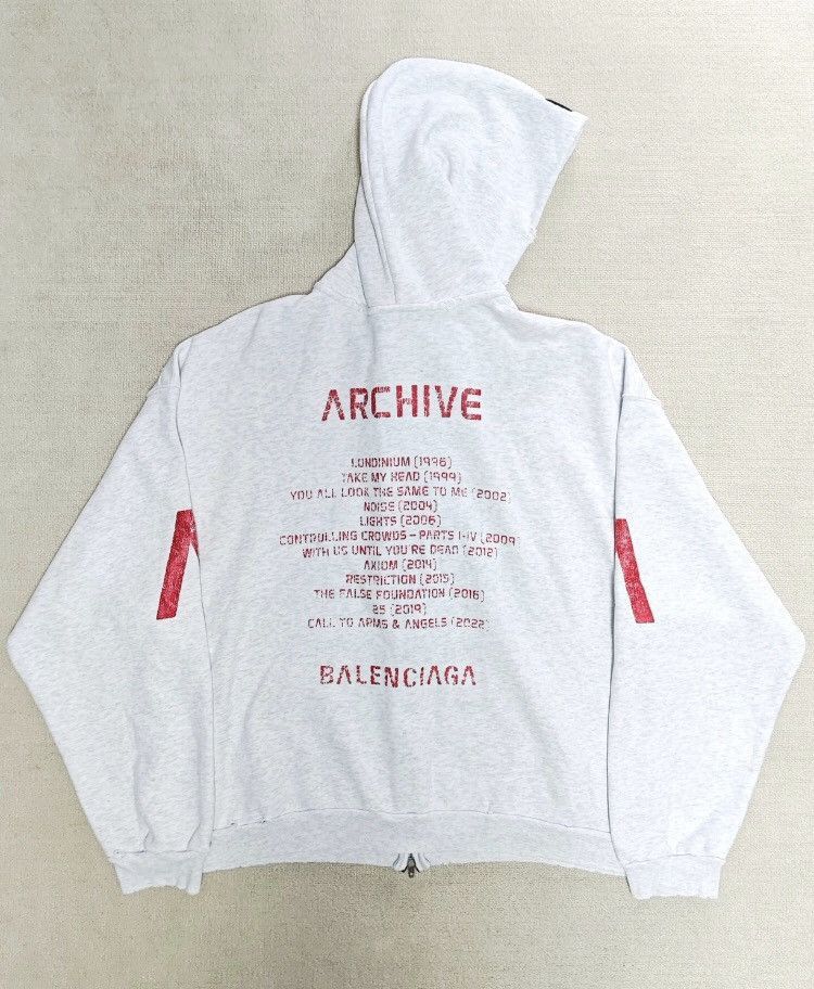 Balenciaga Balenciaga 24SS White Red Archive Jacket - DMC Size US S / EU 44-46 / 1 - 2 Thumbnail