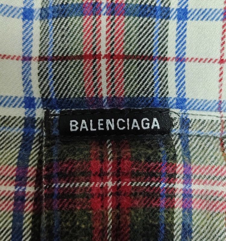 Balenciaga Balenciaga 22ss flannel rendered jacket - DMC Size US XS / EU 42 / 0 - 3 Thumbnail