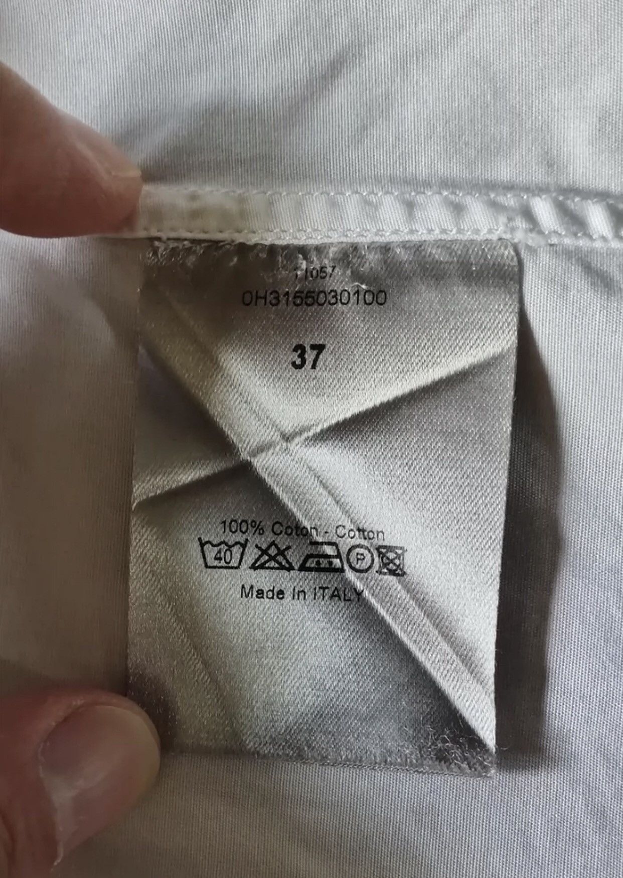 Dior Dior White long sleeved shirt - DMC Size US S / EU 44-46 / 1 - 3 Thumbnail