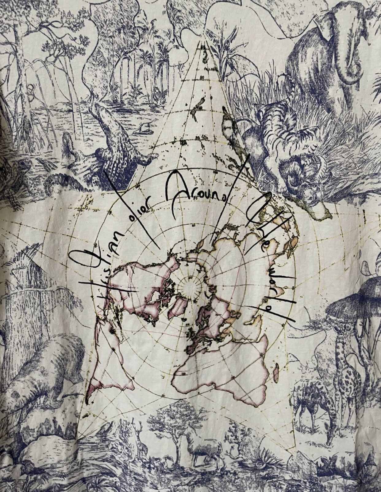 Dior Dior Limited edition map short sleeved shirt - DMC Size US M / EU 48-50 / 2 - 3 Thumbnail