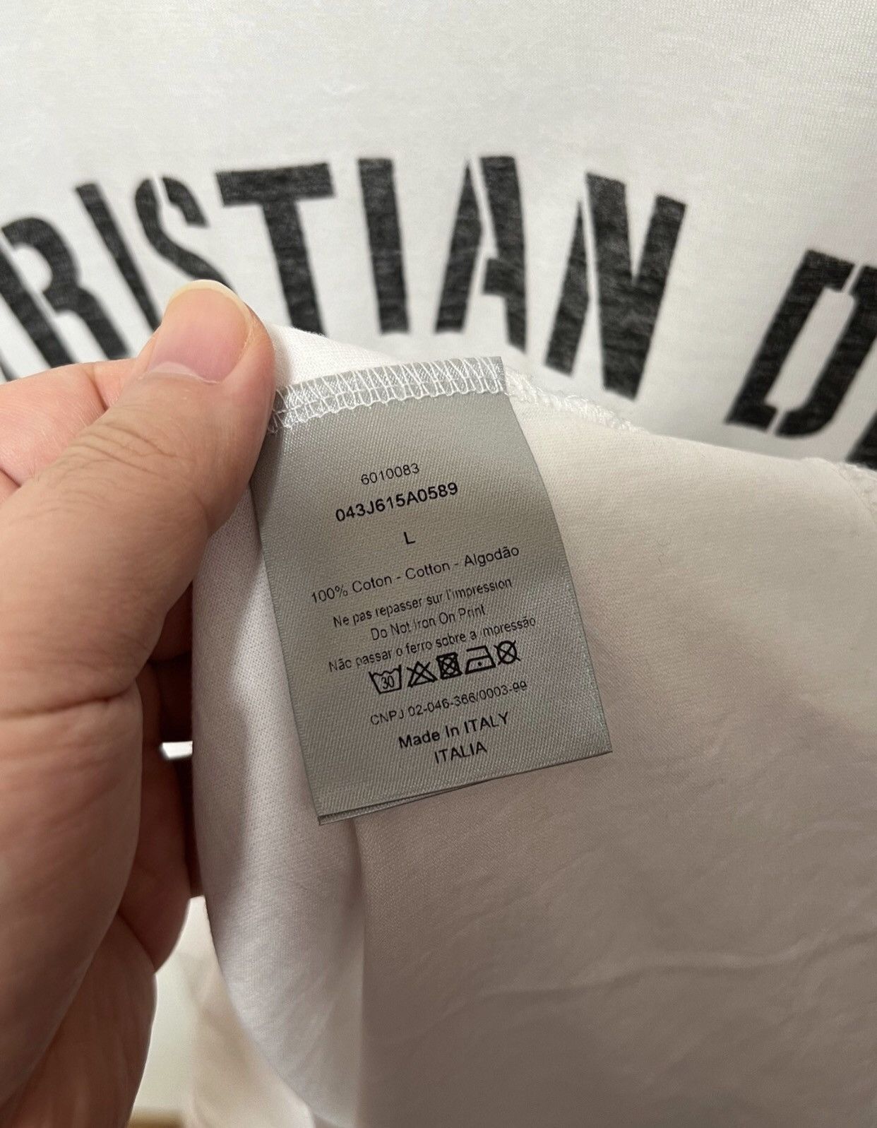 Dior Dior Letter printed short sleeved shirt - DMC Size US XS / EU 42 / 0 - 2 Thumbnail
