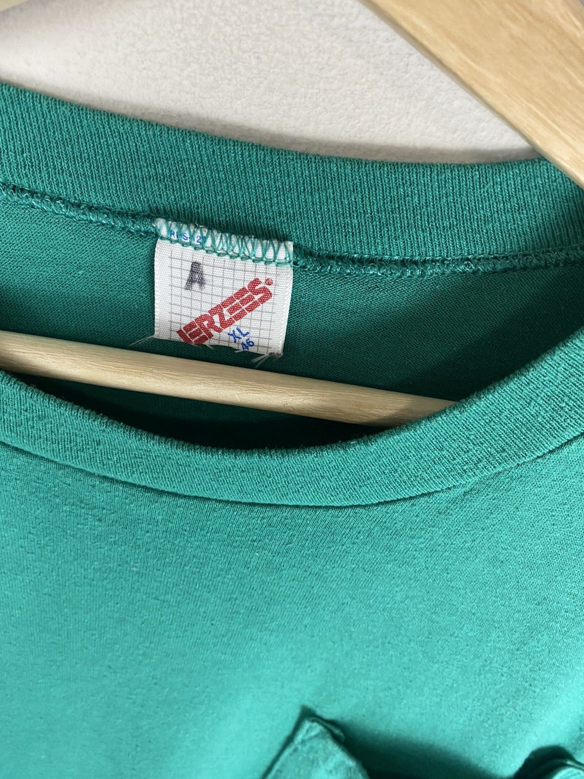Vintage Vintage Teal Pocket Tee Size US XL / EU 56 / 4 - 4 Thumbnail