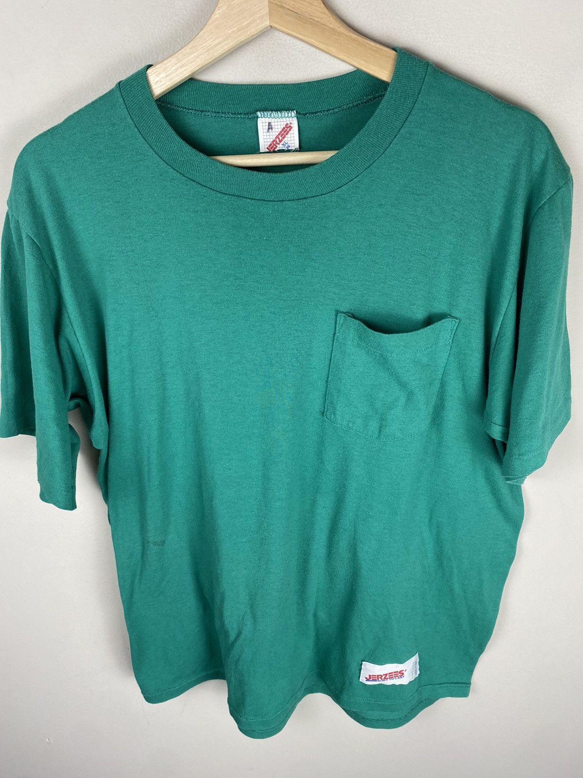Vintage Vintage Teal Pocket Tee Size US XL / EU 56 / 4 - 2 Thumbnail