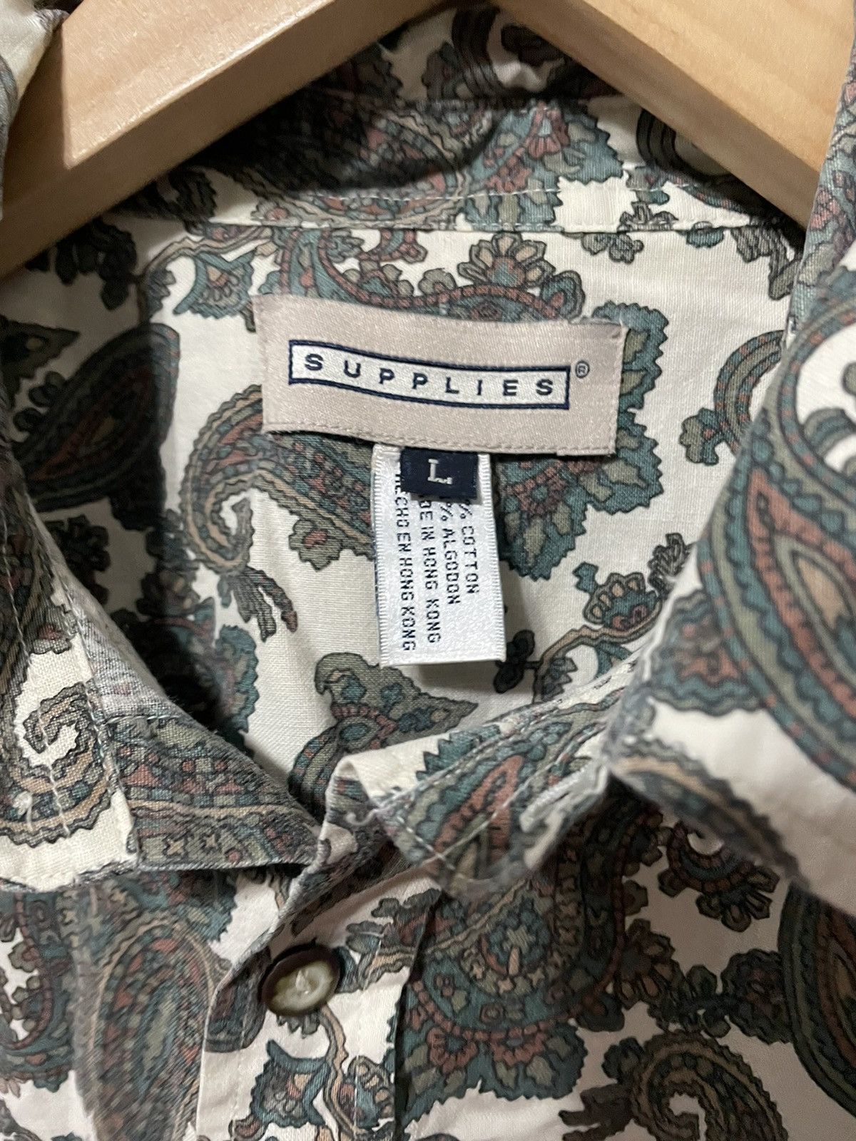 Vintage Vintage Double Paisley Shirt Size US L / EU 52-54 / 3 - 2 Thumbnail