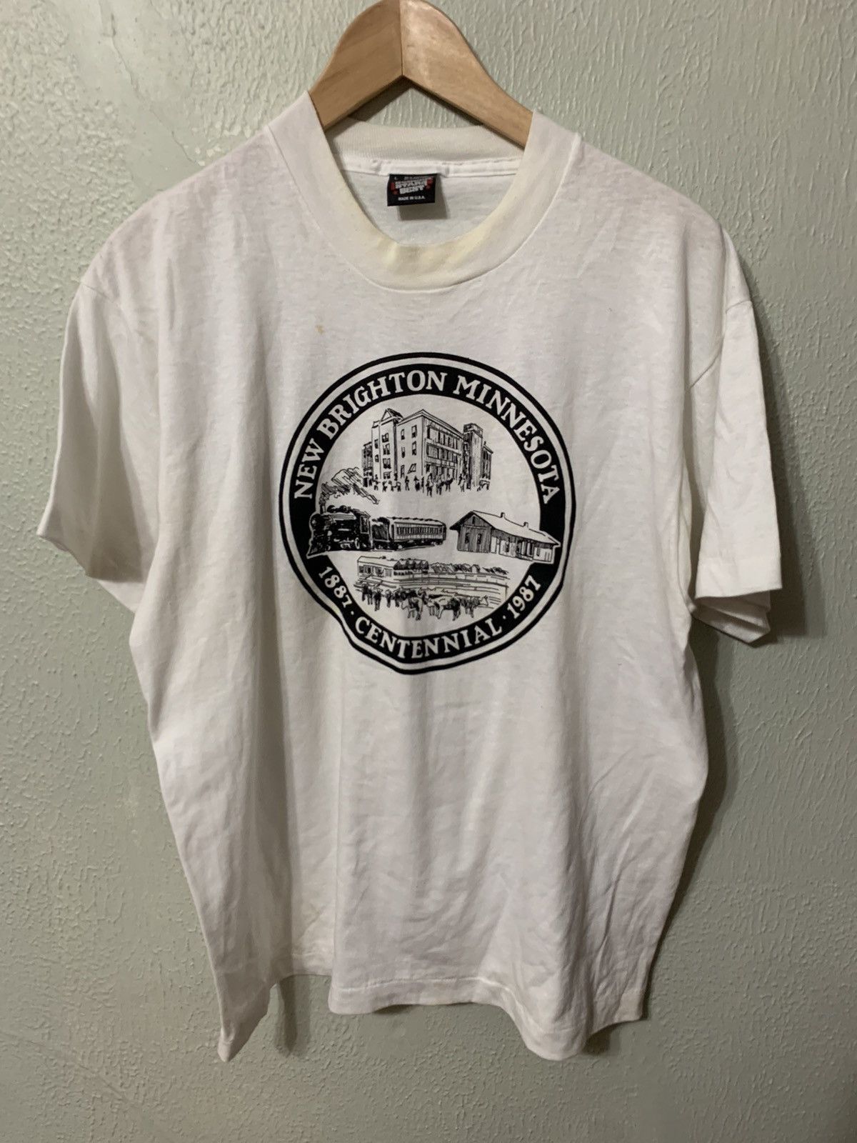 Vintage Vintage 1987 New Brighton MN Centennial Tee Size US L / EU 52-54 / 3 - 3 Thumbnail