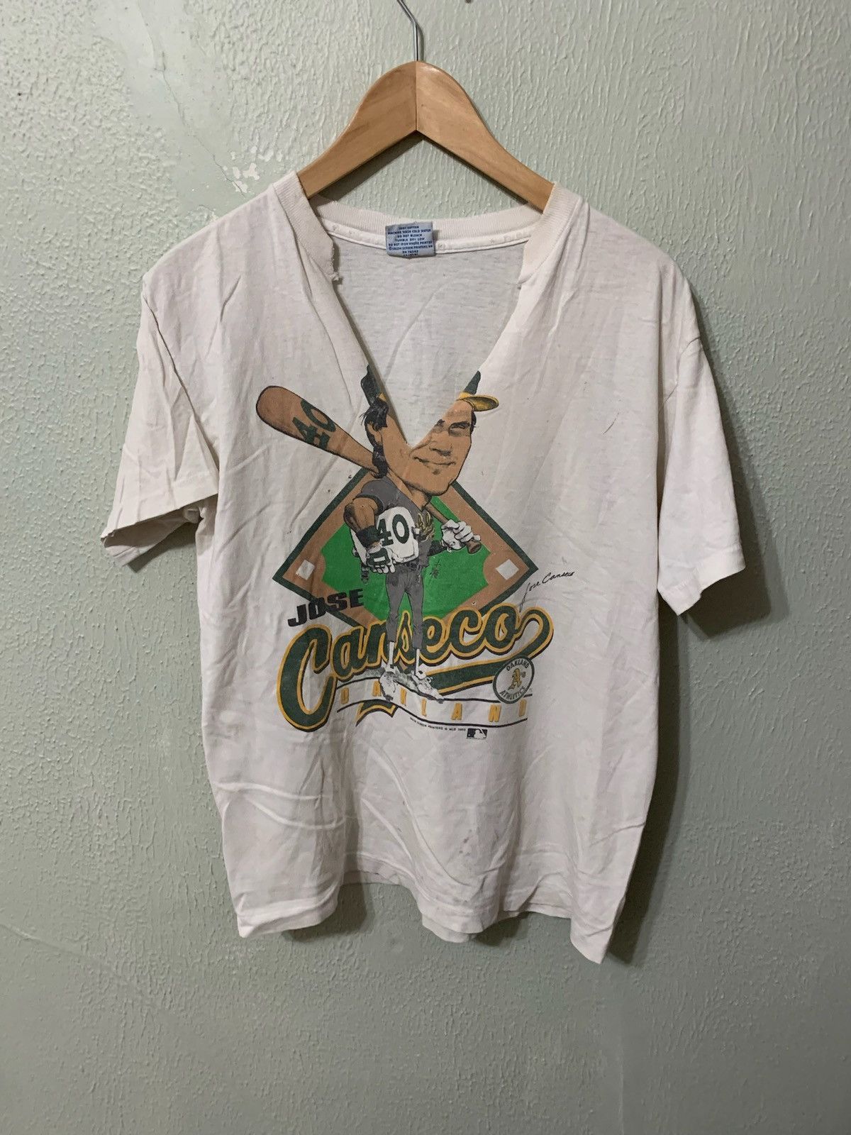 Vintage Vintage Jose Canseco Oakland T-Shitt Size US M / EU 48-50 / 2 - 4 Thumbnail