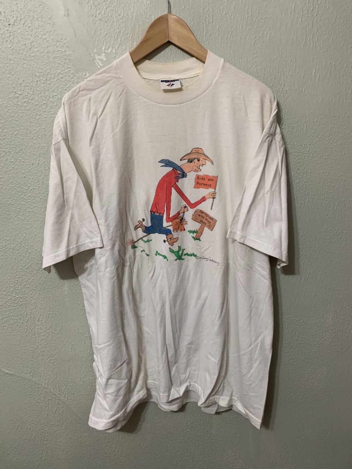 Other Vintage 90s Ride Em Porky Country Art Tee Size US XL / EU 56 / 4 - 2 Thumbnail