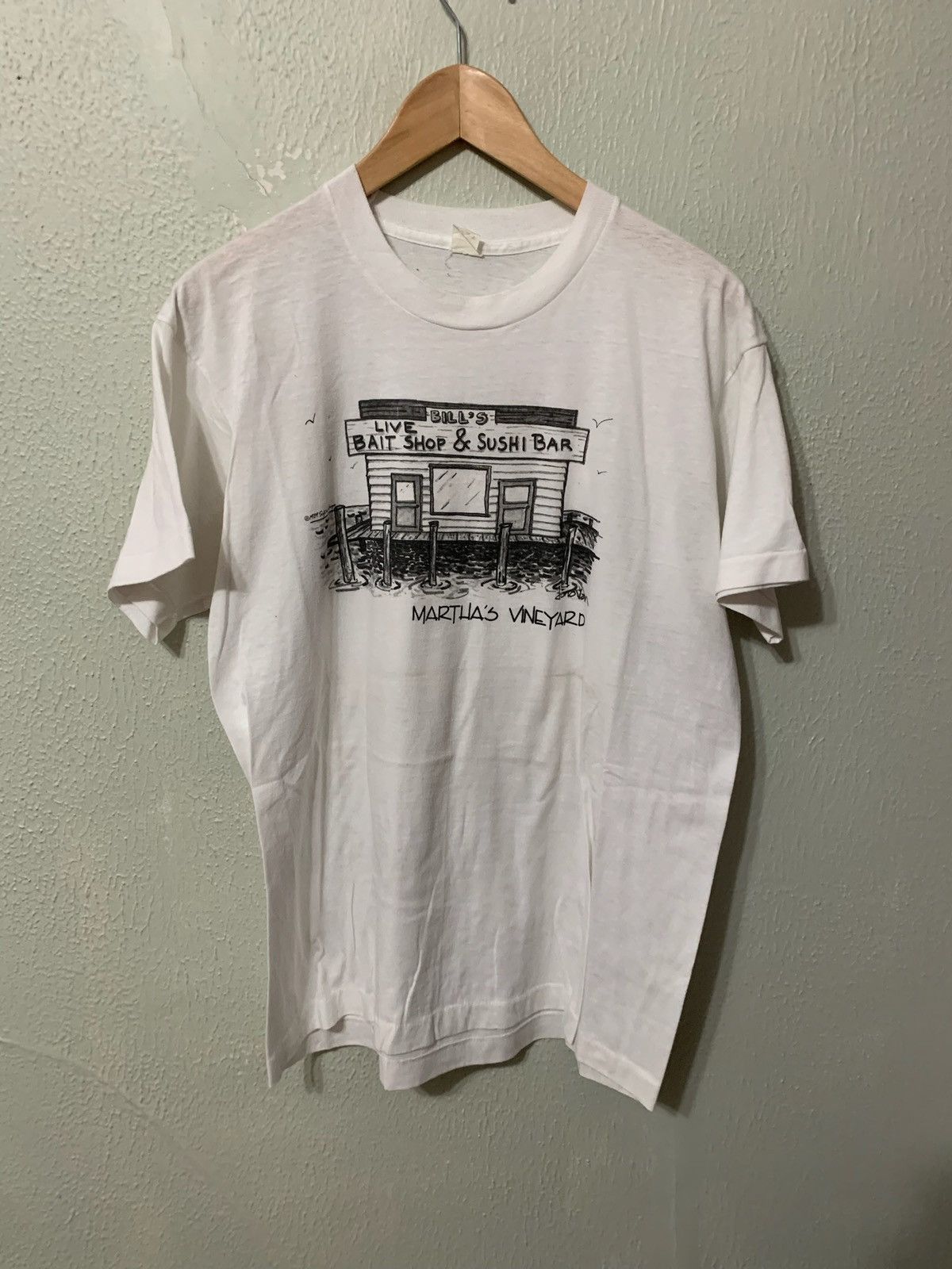 Vintage Vintage Live Bait Shop and Sushi Bar T-Shirt Size US L / EU 52-54 / 3 - 3 Thumbnail