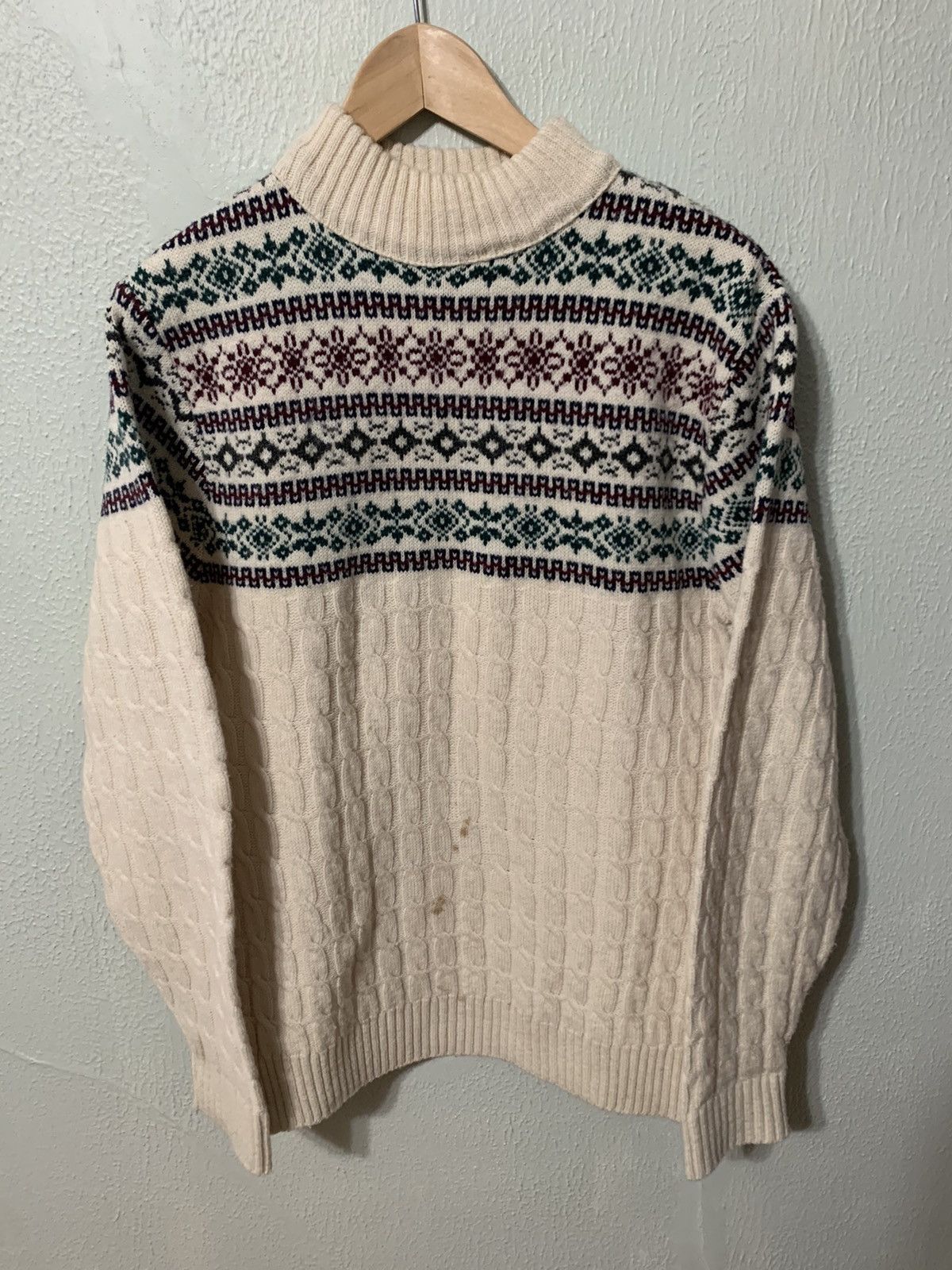 Vintage Vintage Lord Jeff Cryo Layer Mock Neck Knit Sweater Size US L / EU 52-54 / 3 - 1 Thumbnail