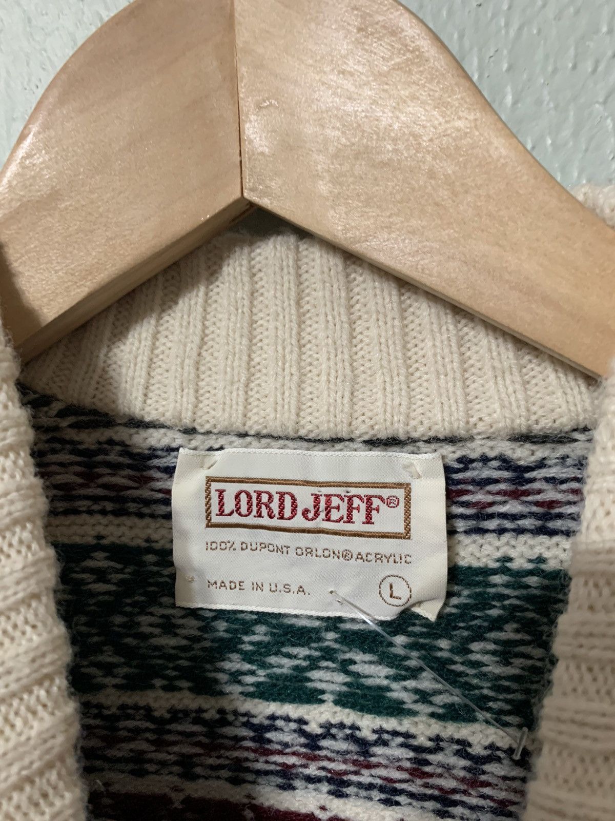 Vintage Vintage Lord Jeff Cryo Layer Mock Neck Knit Sweater Size US L / EU 52-54 / 3 - 3 Thumbnail