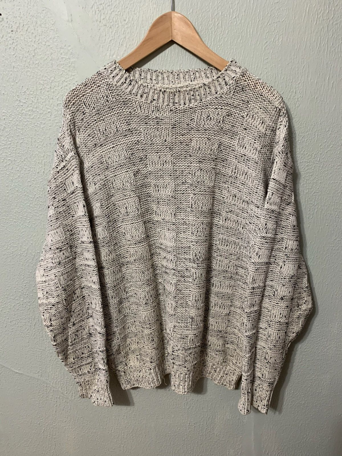 Vintage Vintage Wild Rice Embossed Weave Knit Sweater Size US L / EU 52-54 / 3 - 2 Thumbnail
