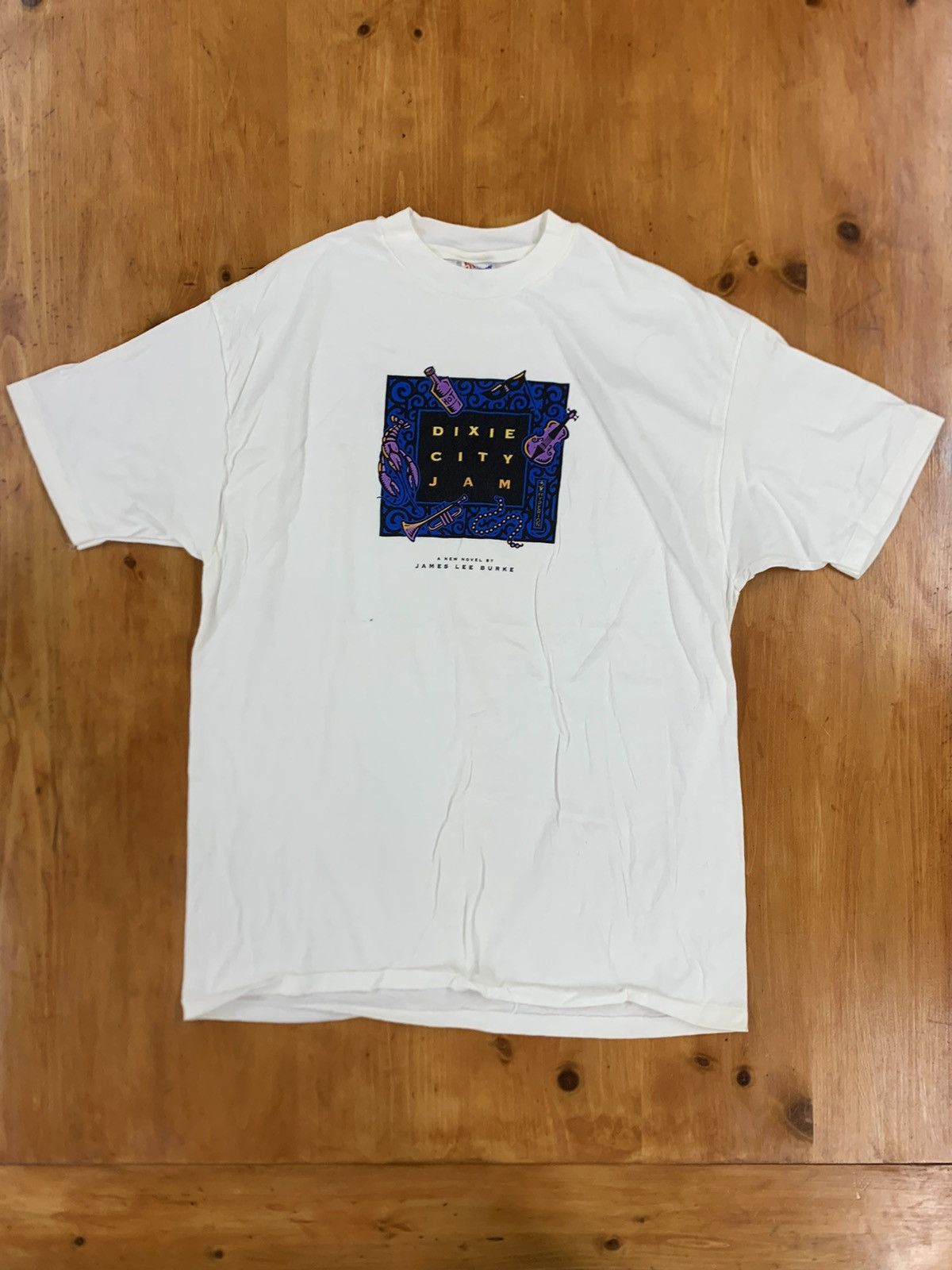 Lee × Vintage Vintage Dixie City Jam James Lee Burke Book Tee Size US XL / EU 56 / 4 - 1 Thumbnail