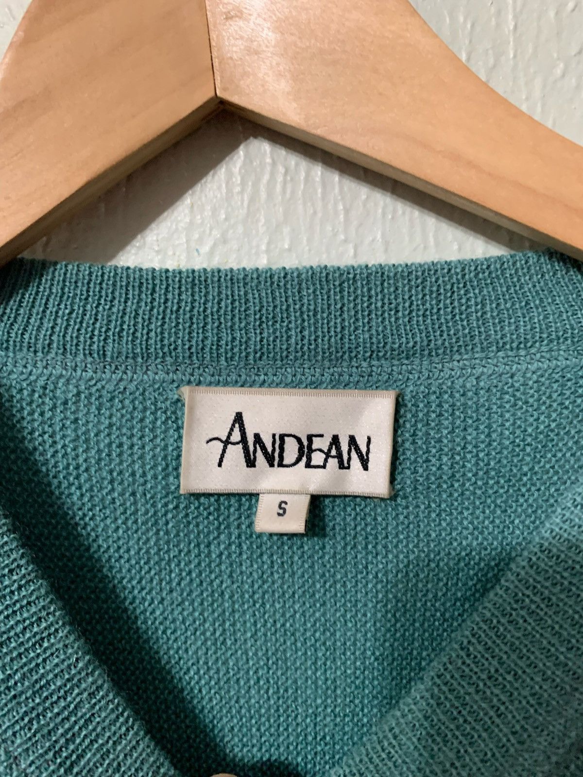 Vintage Vintage Andean Teal Frame Knit Sweater Size US S / EU 44-46 / 1 - 3 Thumbnail