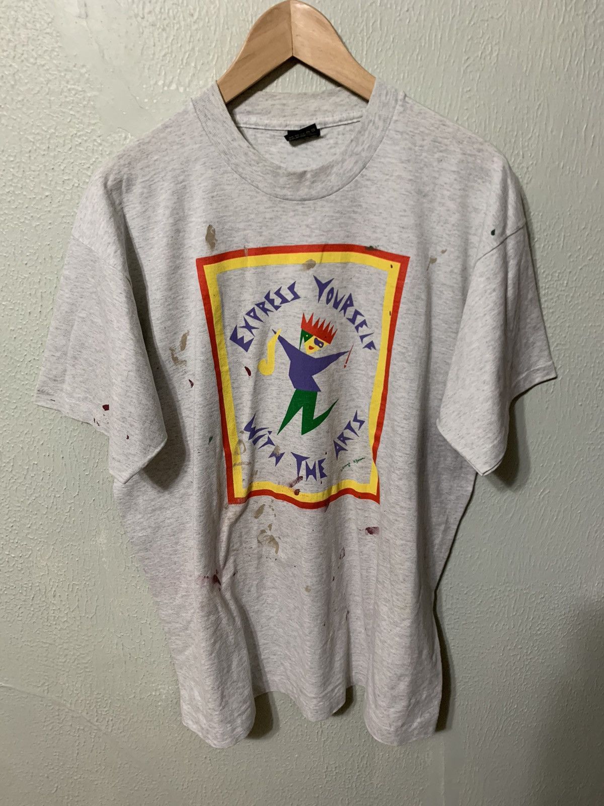 Other Vintage Paint Stain Express Yourself Art Tee Size US XL / EU 56 / 4 - 3 Thumbnail