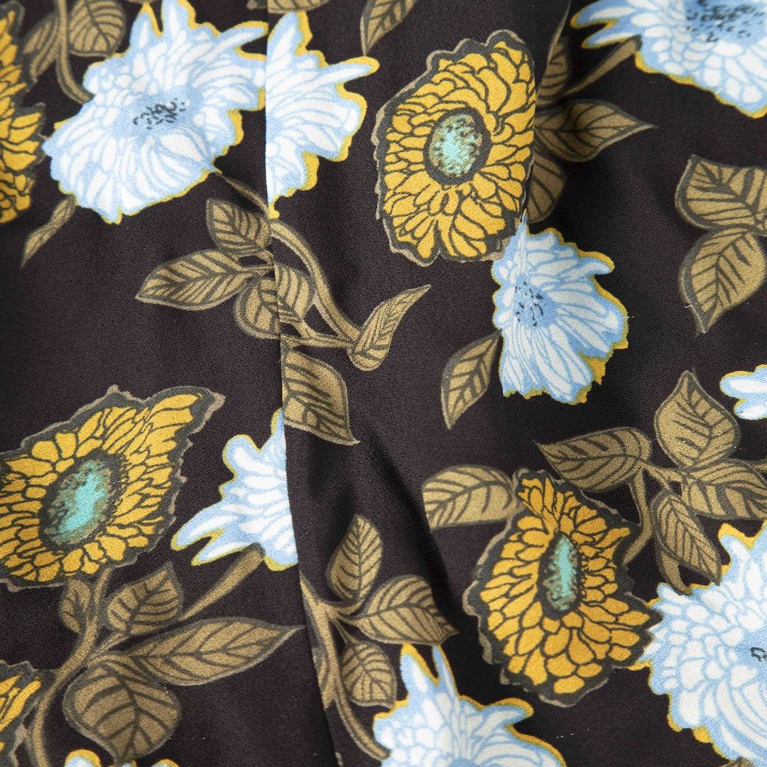 Sandro Floral V-Neck Midi Dress Size M / US 6-8 / IT 42-44 - 4 Thumbnail