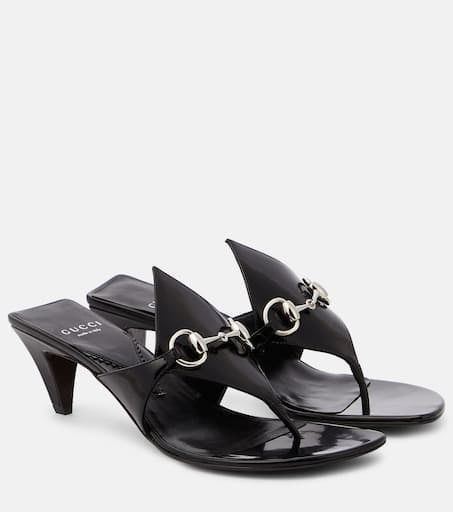 Gucci Gucci Horsebit Metallic Thong Sandals SIZE 38 Size ONE SIZE - 2 Thumbnail