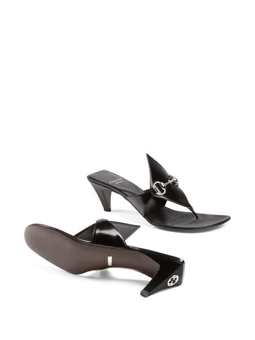 Gucci Gucci Horsebit Metallic Thong Sandals SIZE 39.5 Size ONE SIZE - 3 Thumbnail