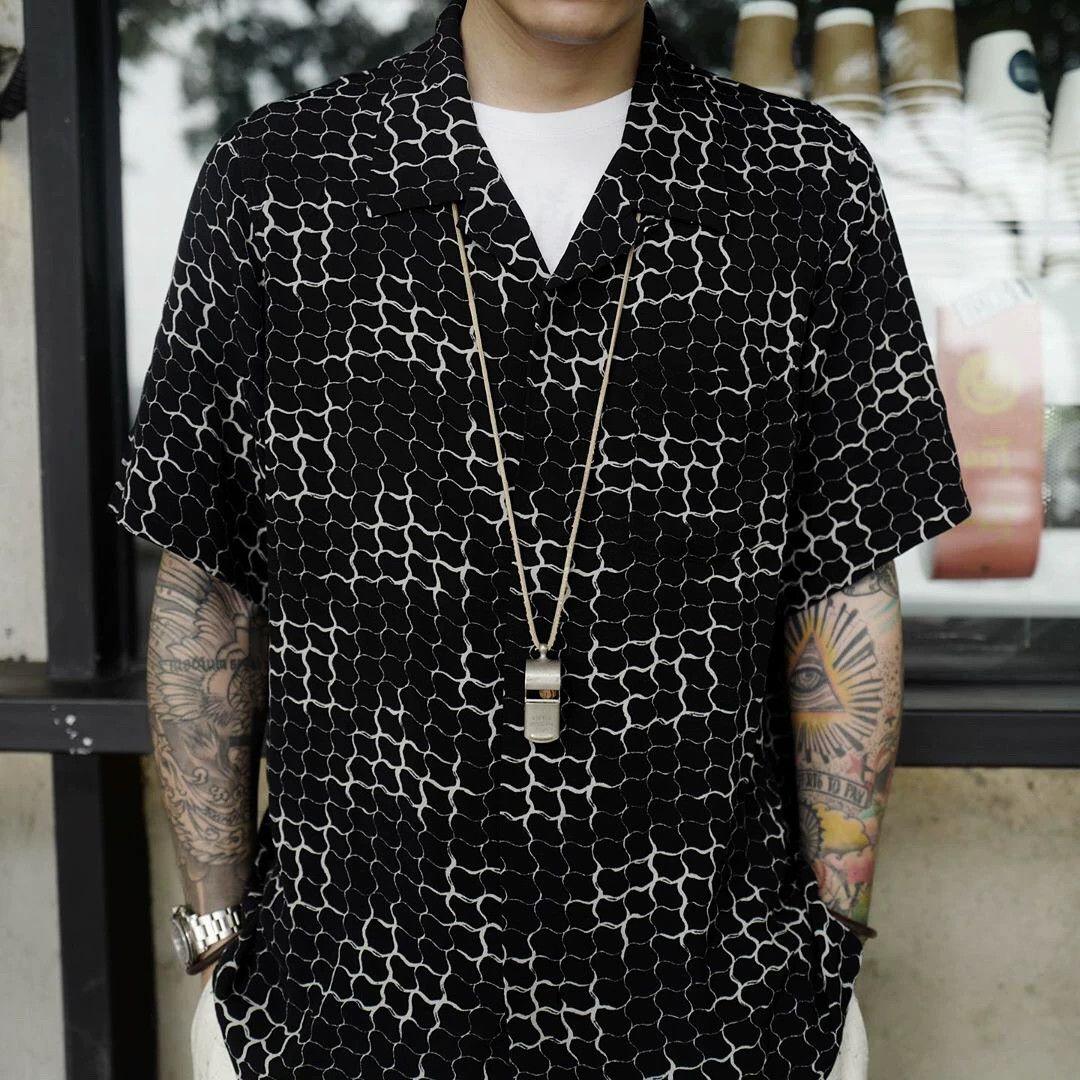 Visvim VISVIM FREE EDGE SHIRT S/S LATTICE Size US XL / EU 56 / 4 - 6 Thumbnail