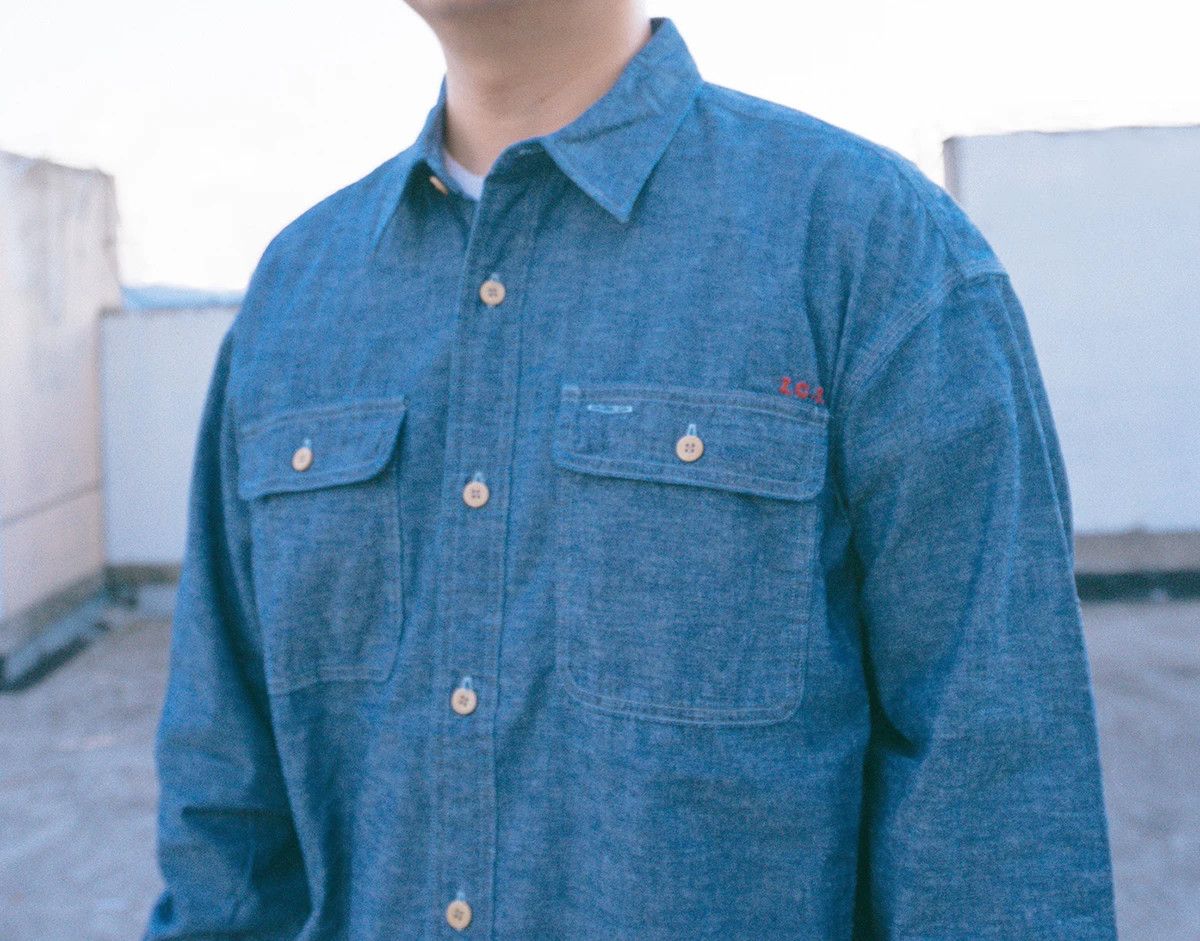Visvim visvim ict langer chambray shirt Size US L / EU 52-54 / 3 - 7 Thumbnail