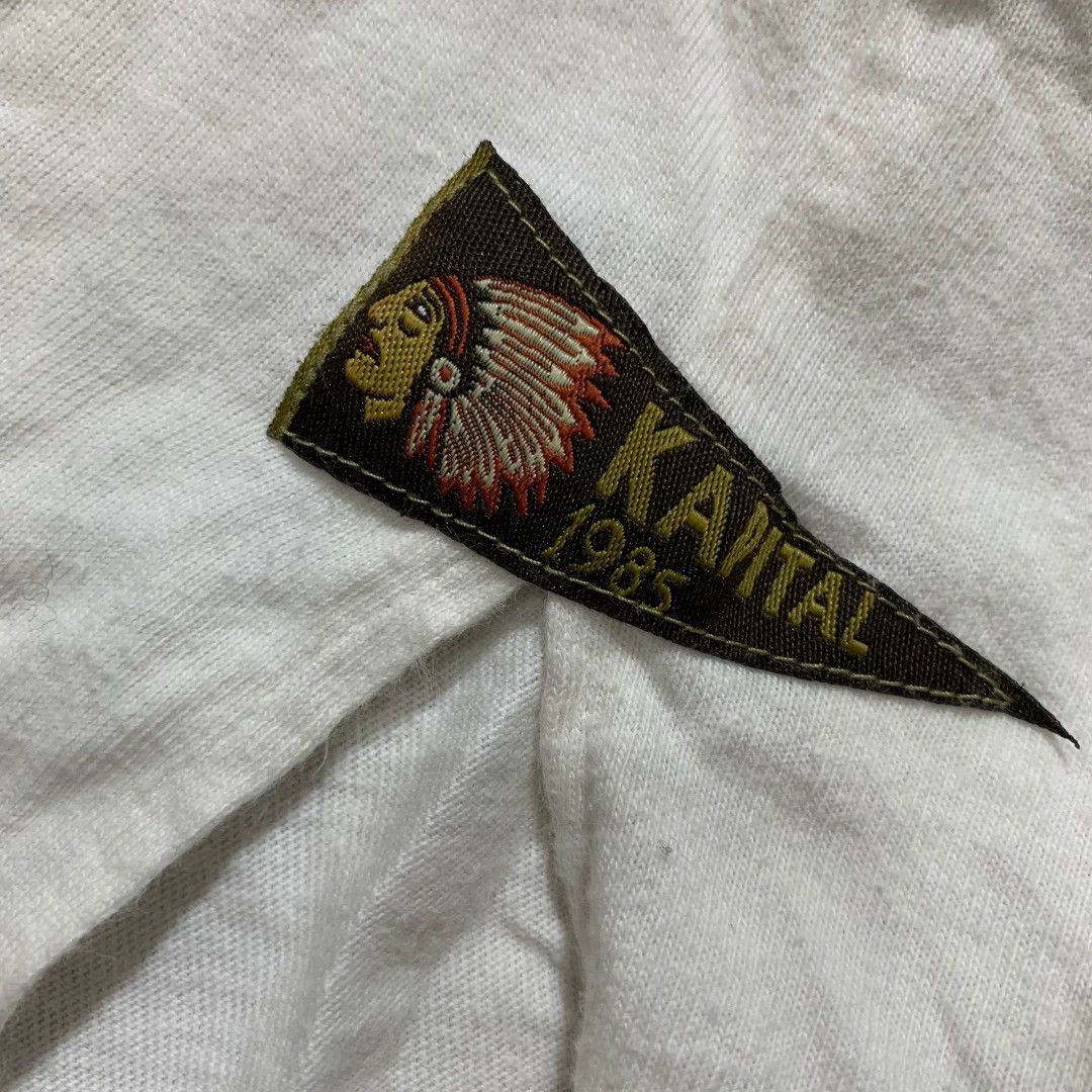Kapital kapital Indian pennant embroidered applique tee short sleeve T-shirt Size US XL / EU 56 / 4 - 3 Thumbnail