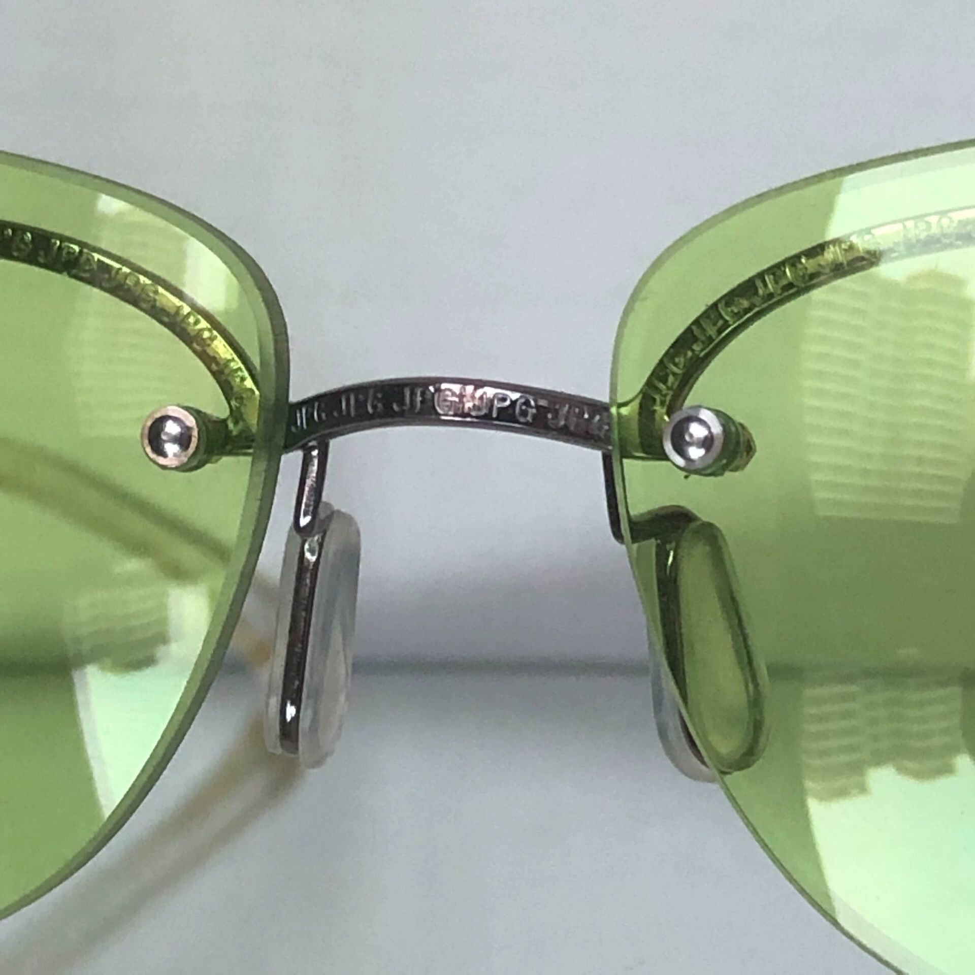 Jean Paul Gaultier Jean Paul Gaultier Rare fluorescent green sunglasses Size ONE SIZE - 5 Thumbnail