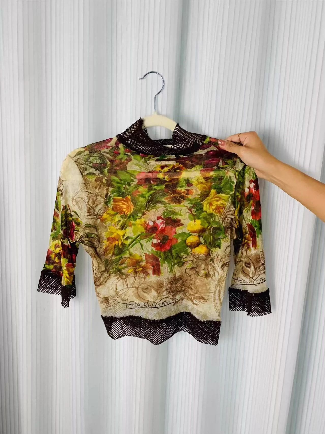 Jean Paul Gaultier Jean Paul Gaultier Devon Aoki's same flower shirt Size US M / EU 48-50 / 2 - 2 Thumbnail