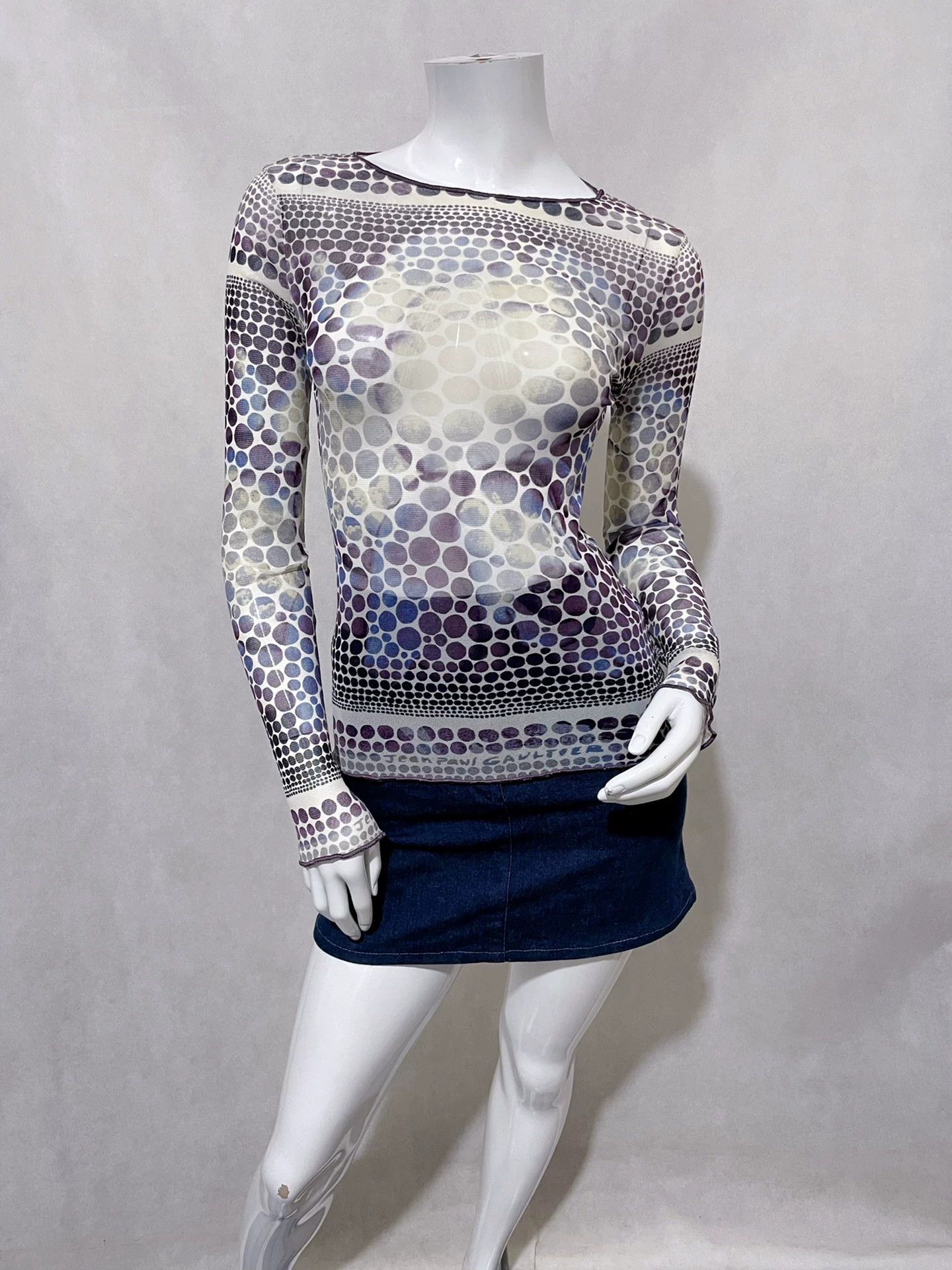 Jean Paul Gaultier Jean Paul Gaultier Mesh tattooed clothes Size US L / EU 52-54 / 3 - 5 Thumbnail