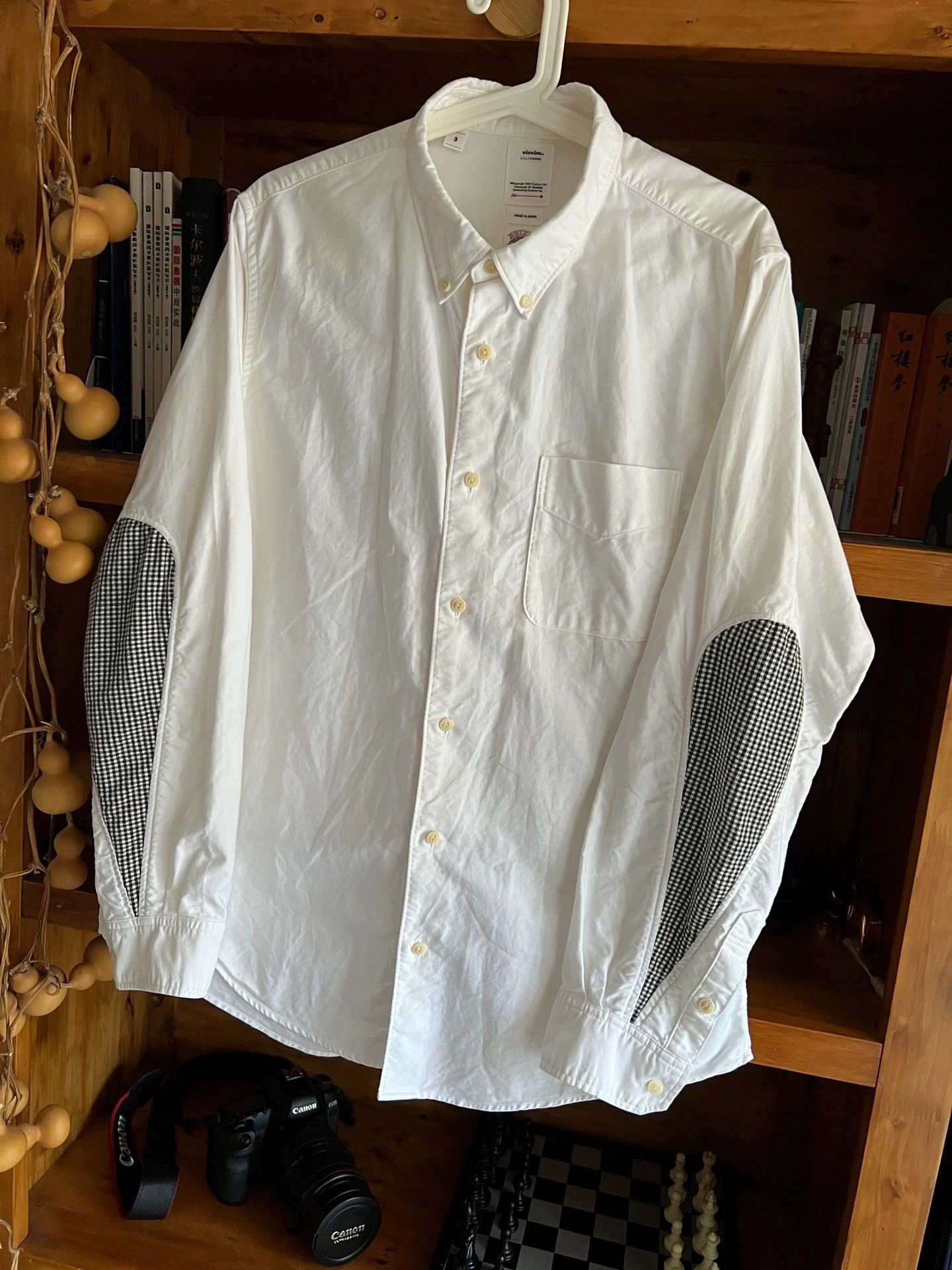 Visvim Visvim Water Drop White Long Sleeve Shirt Size US L / EU 52-54 / 3 - 3 Thumbnail