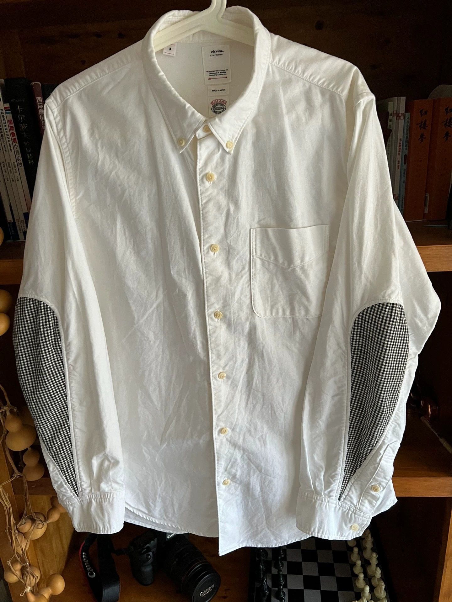 Visvim Visvim Water Drop White Long Sleeve Shirt Size US L / EU 52-54 / 3 - 4 Thumbnail