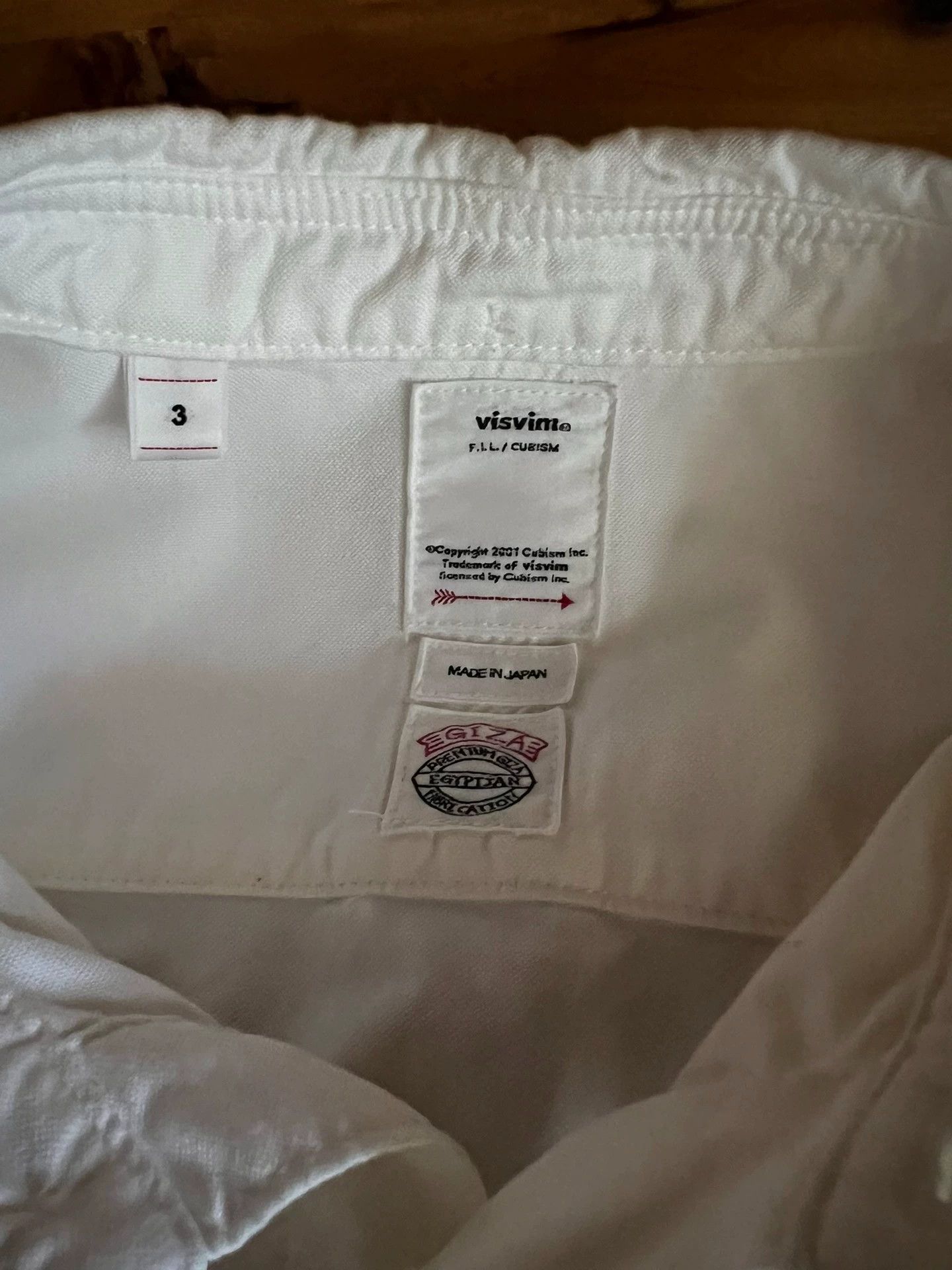 Visvim Visvim Water Drop White Long Sleeve Shirt Size US L / EU 52-54 / 3 - 8 Thumbnail