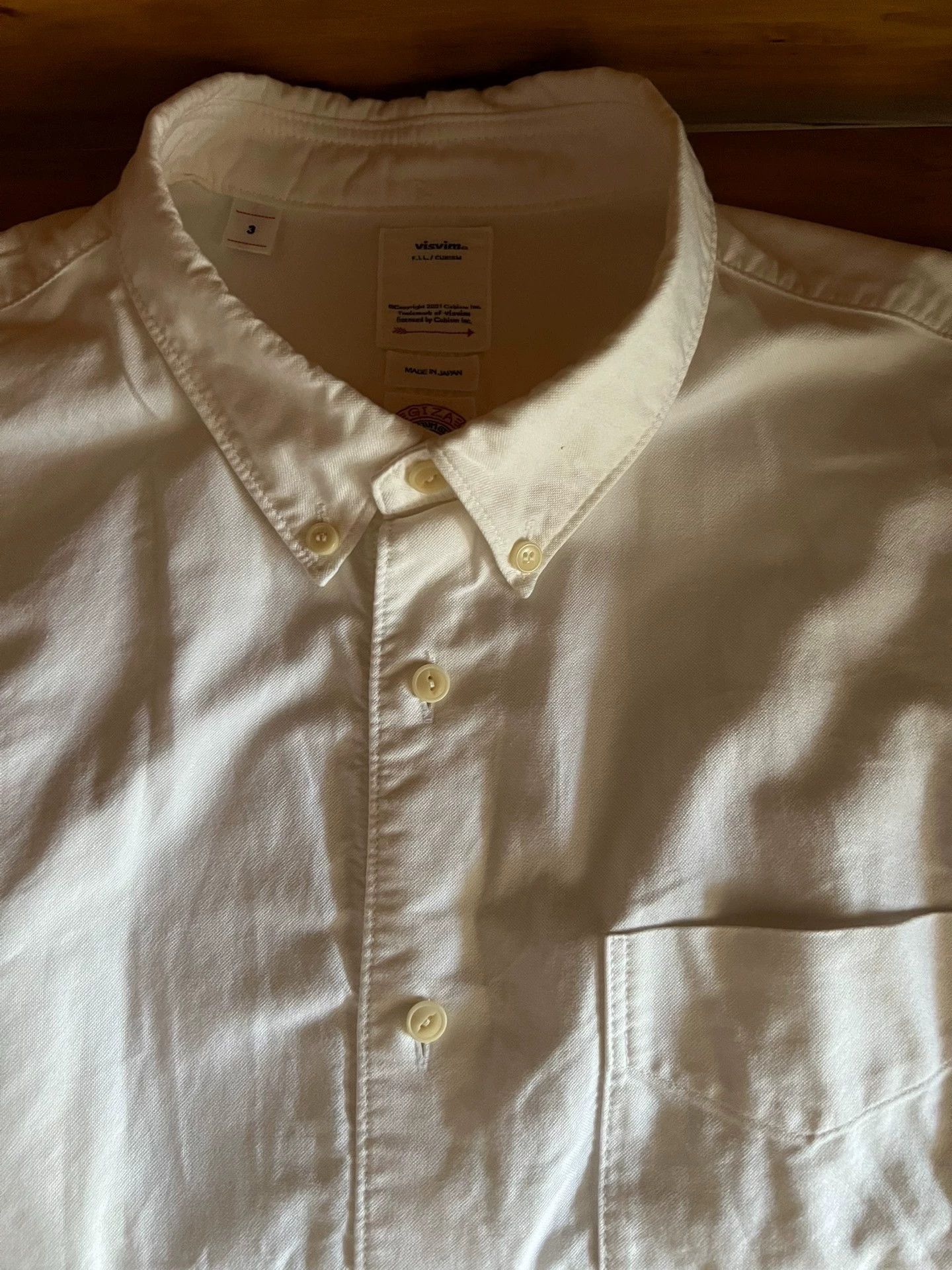 Visvim Visvim Water Drop White Long Sleeve Shirt Size US L / EU 52-54 / 3 - 9 Thumbnail