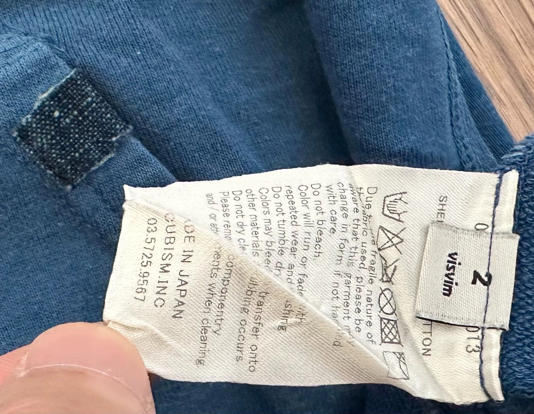 Visvim Visvim INDIGO HOODIE F.Z Size US M / EU 48-50 / 2 - 3 Thumbnail