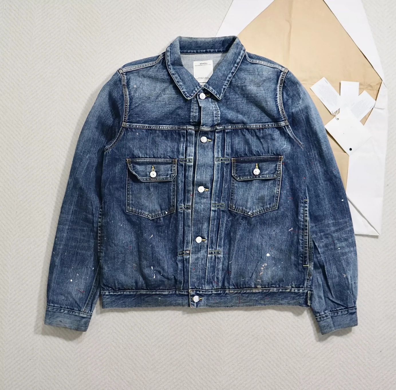 Visvim Visvim 101 JKT DRY DMGD-999 Dry999 Size US XL / EU 56 / 4 - 2 Thumbnail