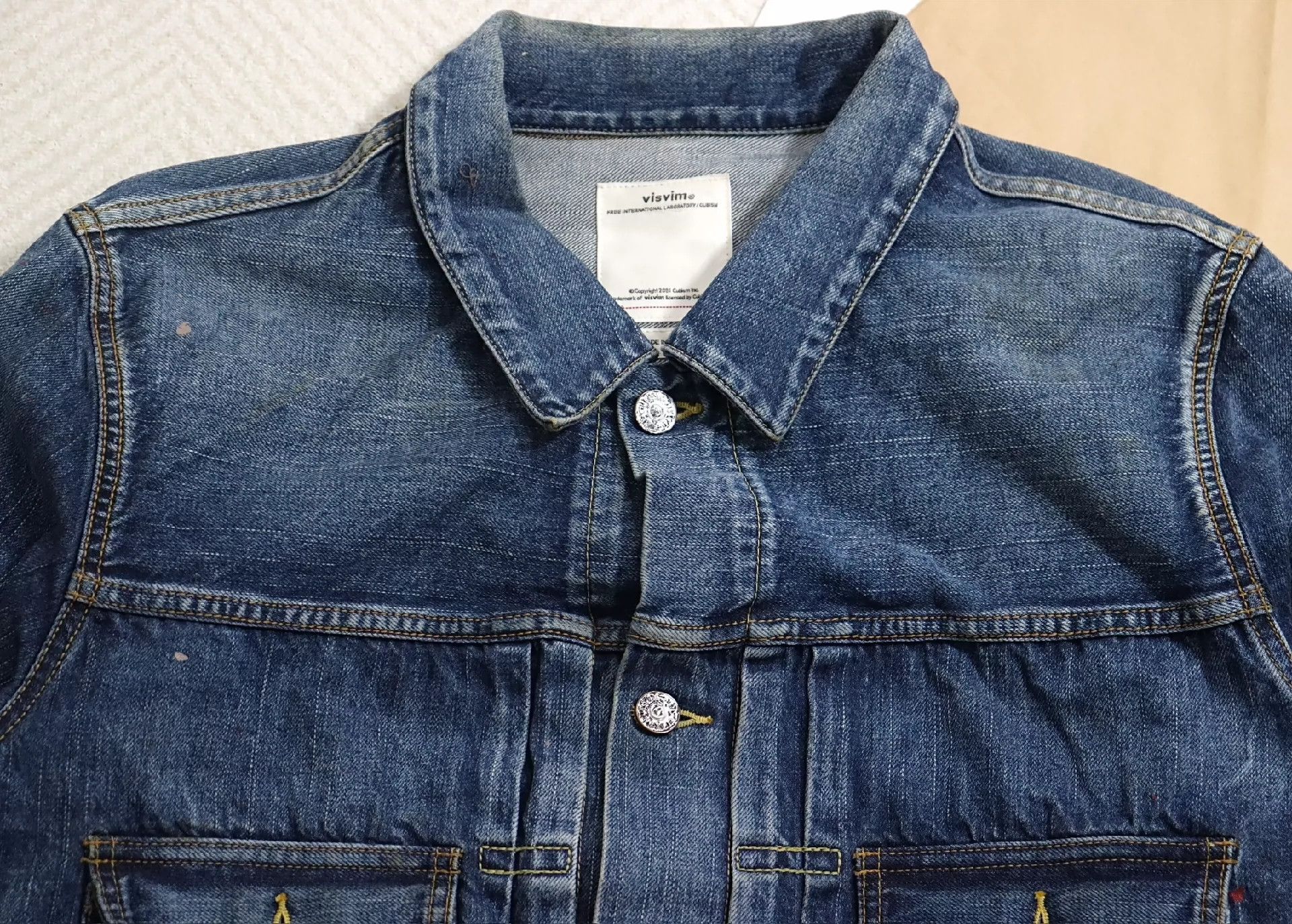 Visvim Visvim 101 JKT DRY DMGD-999 Dry999 Size US XL / EU 56 / 4 - 5 Thumbnail