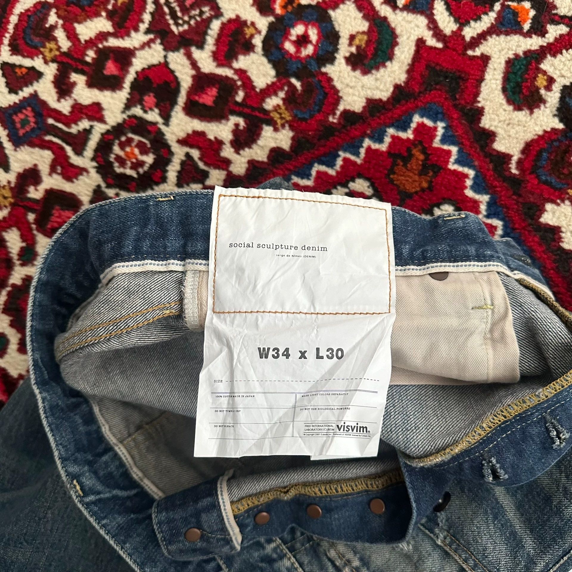 Visvim 21aw 01.2D29 washed jeans
