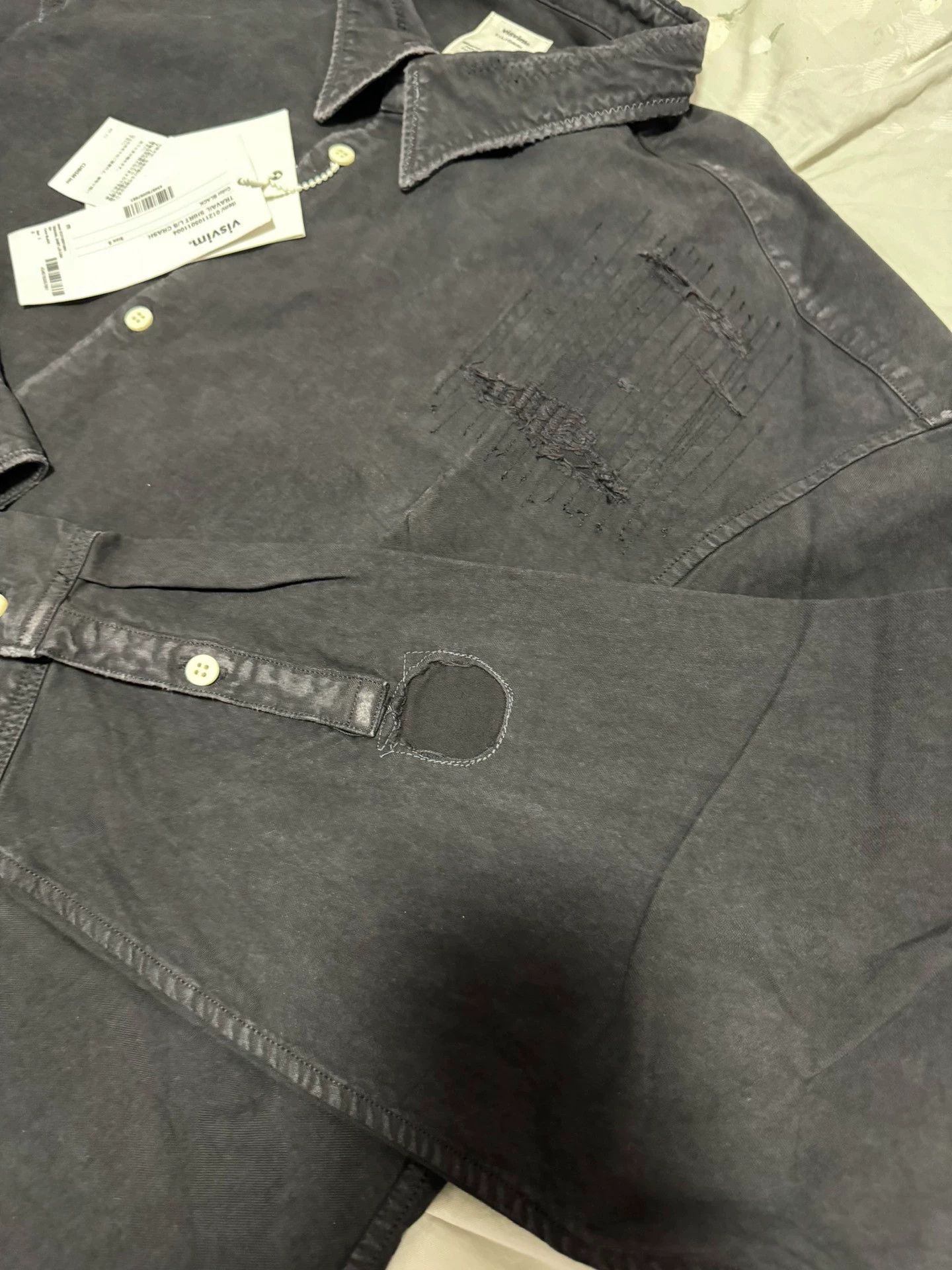 Visvim Visvim 21ss TRAVAIL washed and damaged shirts and jackets. Size US XXL / EU 58 / 5 - 9 Thumbnail
