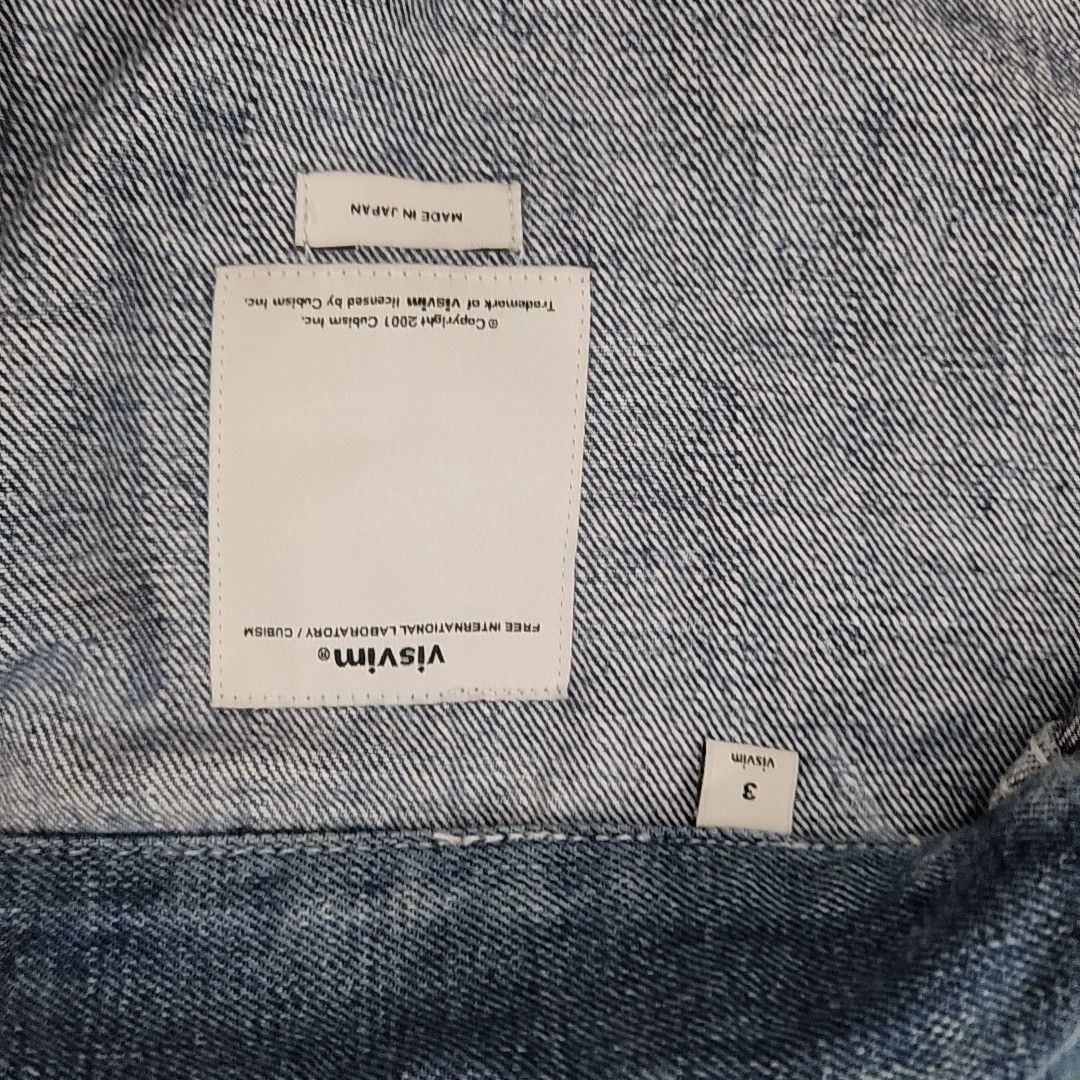 Visvim Visvim 17SS Coverall washed and spliced denim jacket Size US L / EU 52-54 / 3 - 5 Thumbnail