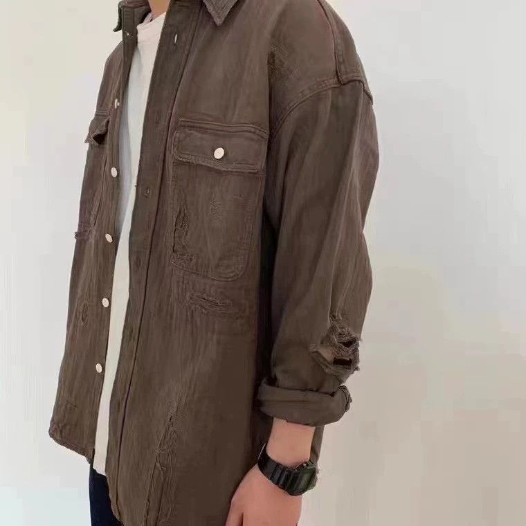 Visvim VISVIM ICT LUMBER SHIRT CRASH N.D. MUD Size US L / EU 52-54 / 3 - 4 Thumbnail