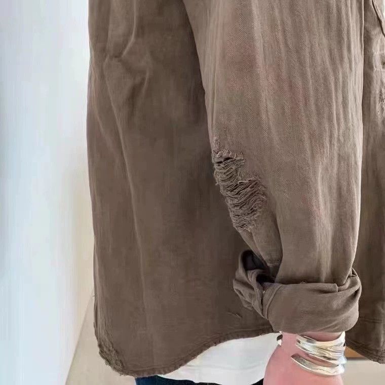 Visvim VISVIM ICT LUMBER SHIRT CRASH N.D. MUD Size US L / EU 52-54 / 3 - 6 Thumbnail