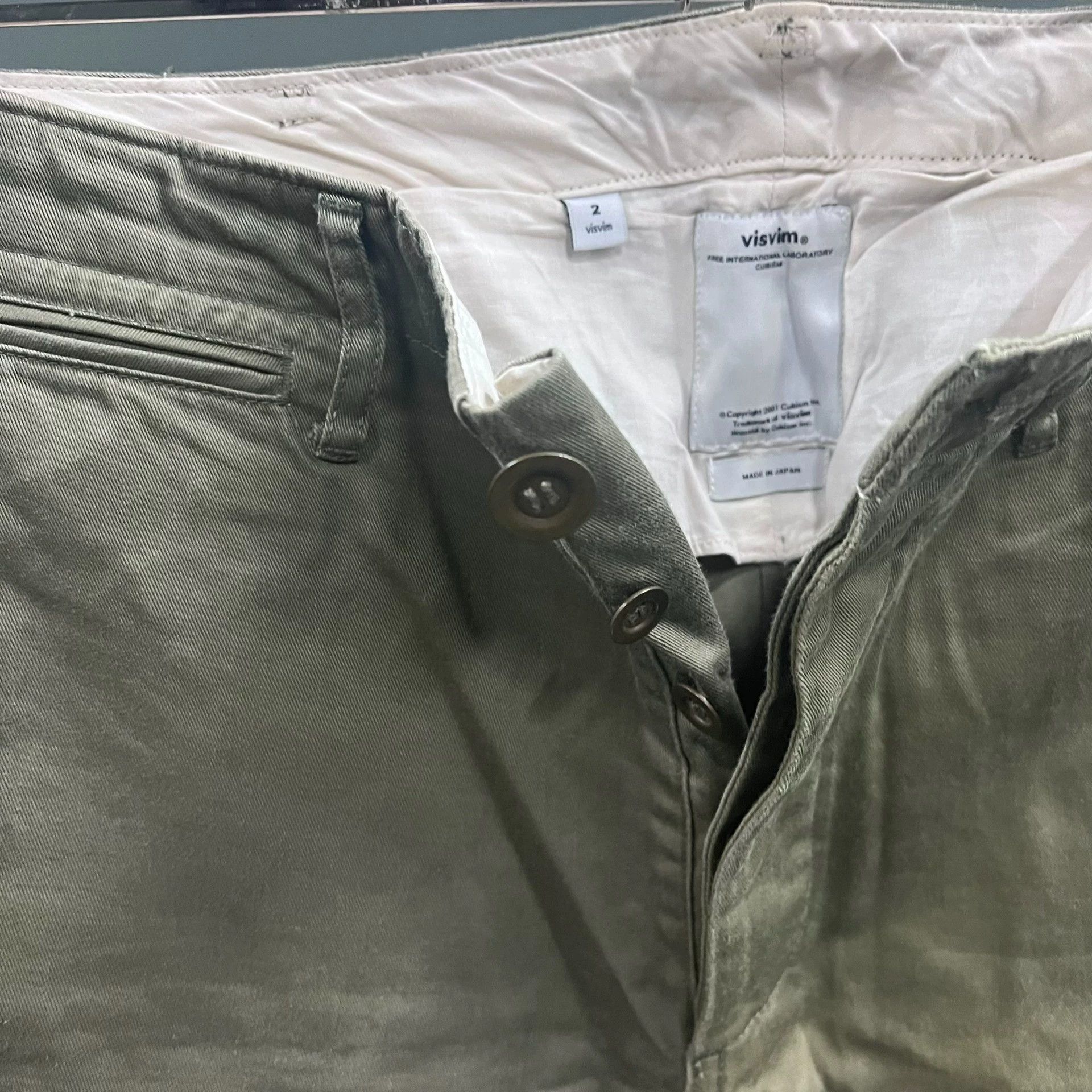 Visvim visvim slim chino Olive green slim-fit overalls Size US 32 / EU 48 - 3 Thumbnail