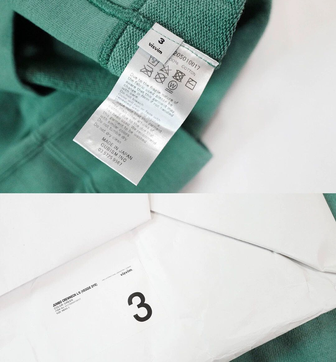 Visvim VISVIM Jumbo Crewneck plant-dyed hoodie Size US L / EU 52-54 / 3 - 4 Thumbnail