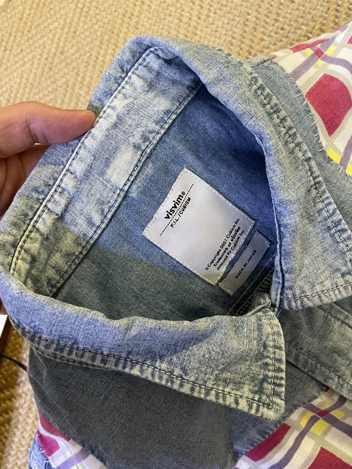 Visvim VISVIM GRANGER CHAMBRAY(P.W.) Antique patchwork long-sleeved shirt Size US M / EU 48-50 / 2 - 7 Thumbnail