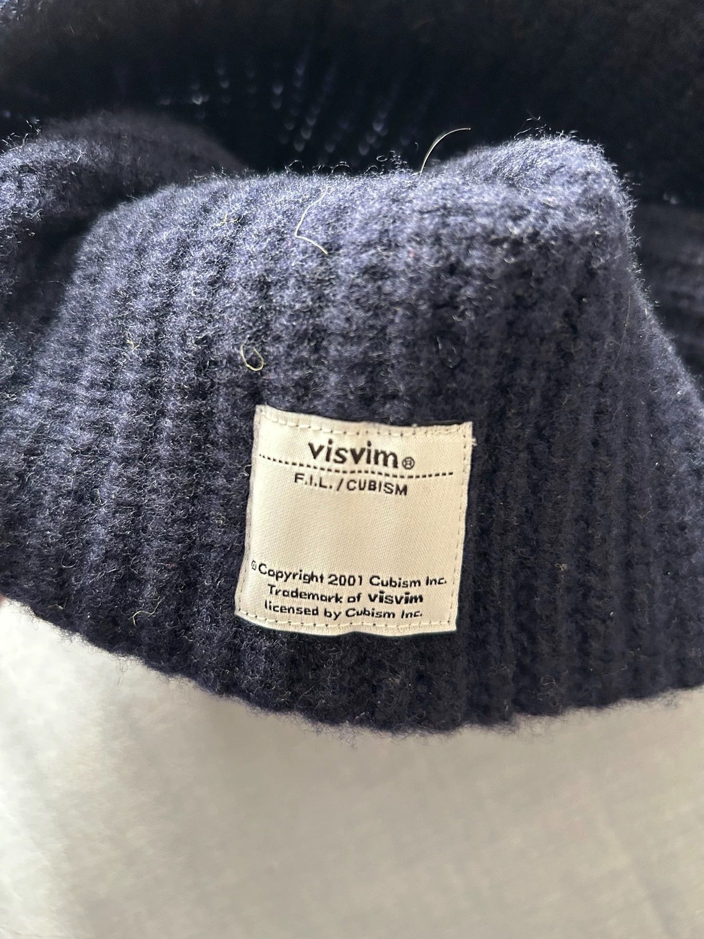 Visvim Visvim F.I.L thread dark indigo wool cap Size ONE SIZE - 5 Thumbnail