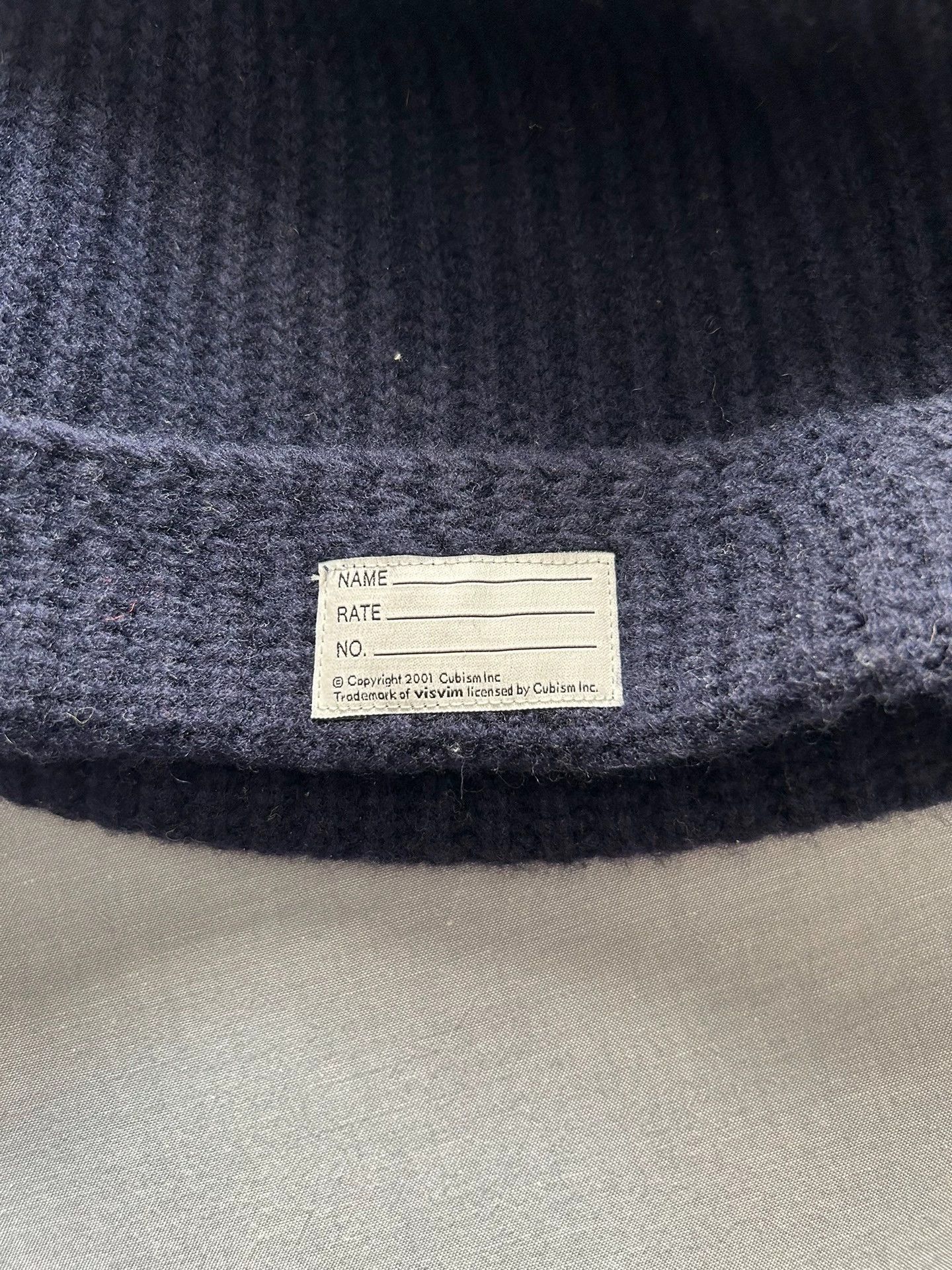 Visvim Visvim F.I.L thread dark indigo wool cap Size ONE SIZE - 4 Thumbnail