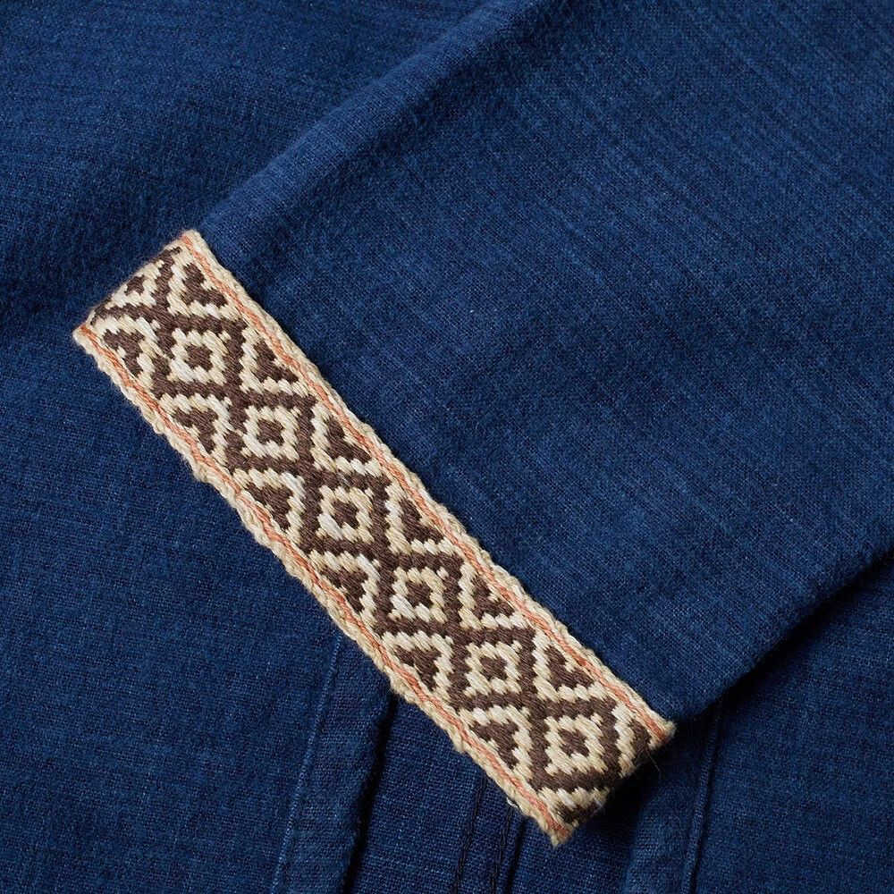 Visvim VISVIM 16AW SANJURO COATSILK ROAD DK INDIGO Size US L / EU 52-54 / 3 - 3 Thumbnail