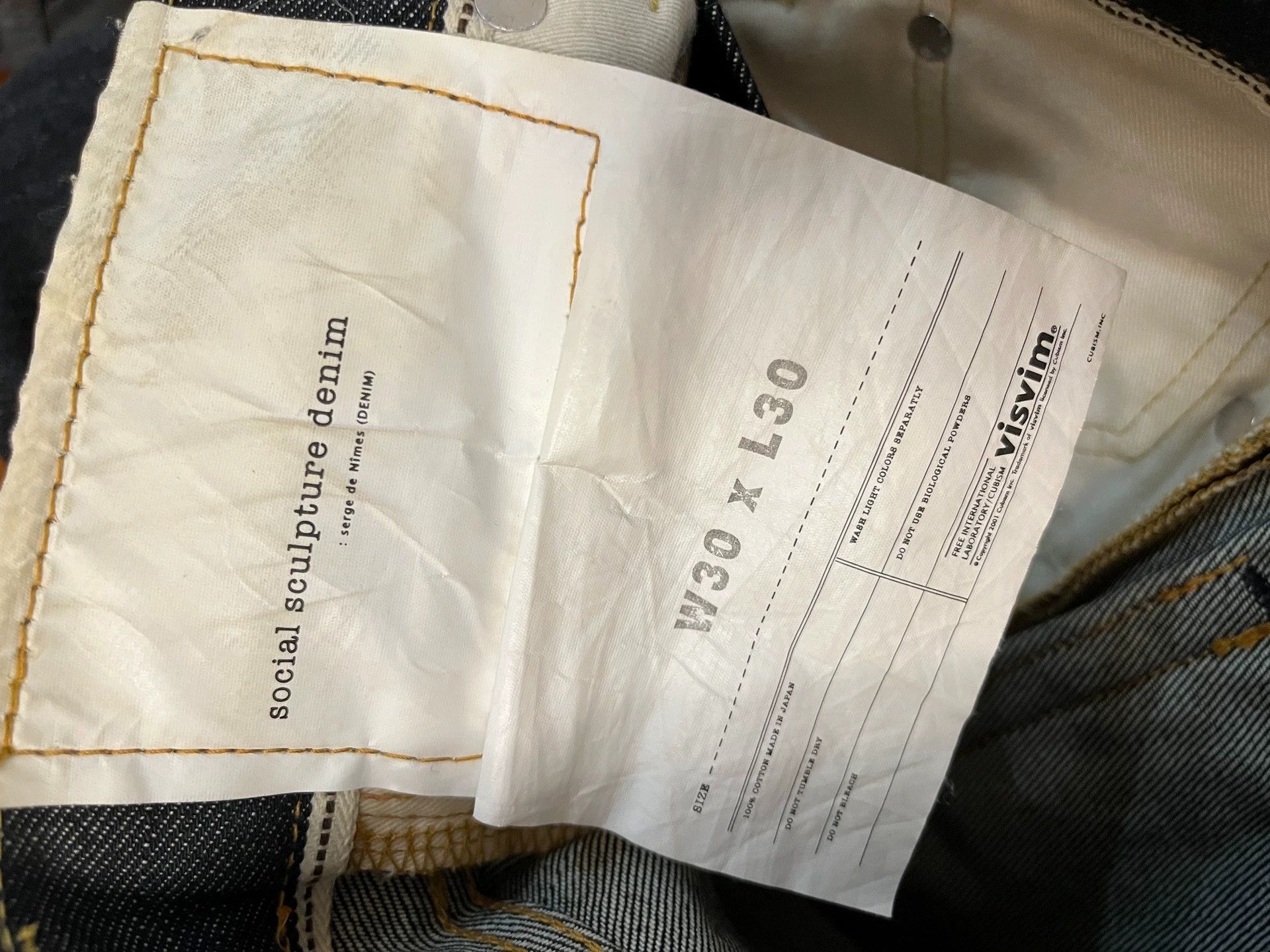 Visvim VISVIM blue wash SOCIAL Size US 30 / EU 46 - 3 Thumbnail