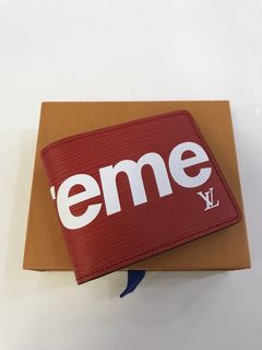 Supreme Supreme Louis Vuitton Slender Wallet Epi Red